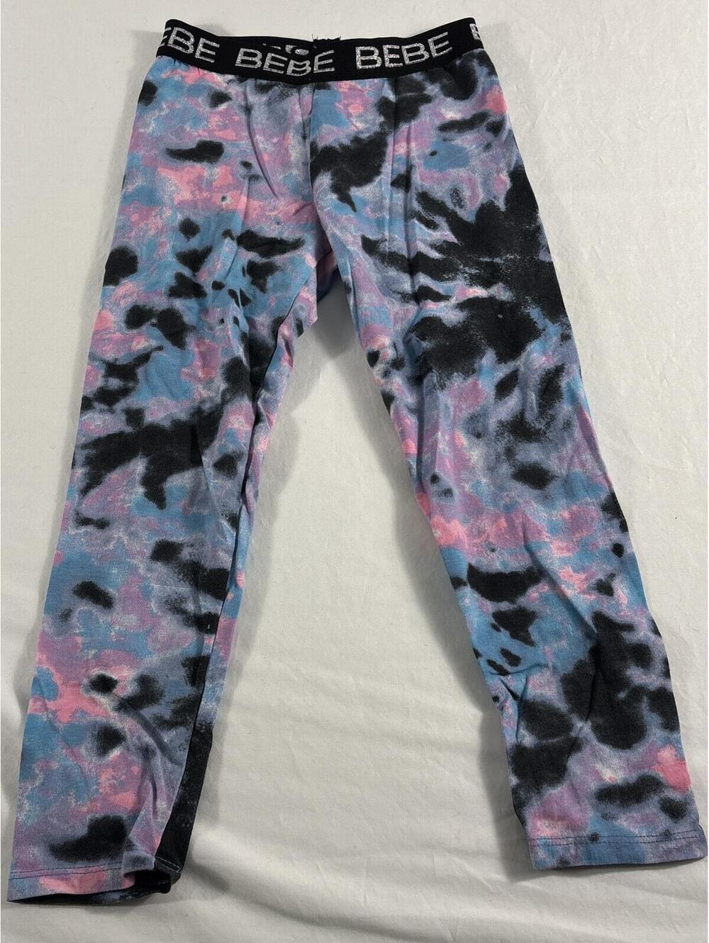 Bebe Girls Tie Dye Leggings Size S (7/8)